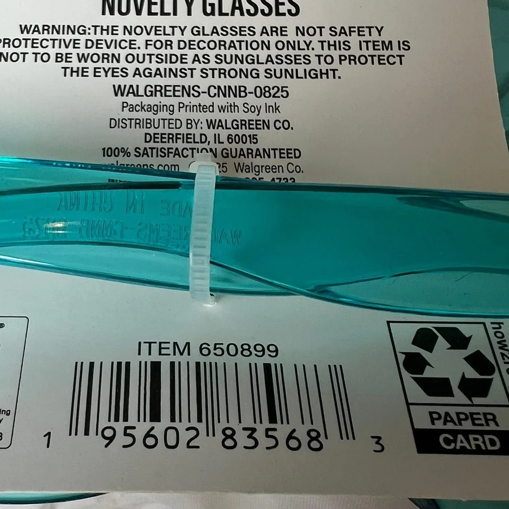 Festive Voice Novelty Glasses Bunny Easter 2 Pack Teal New Kids 650899